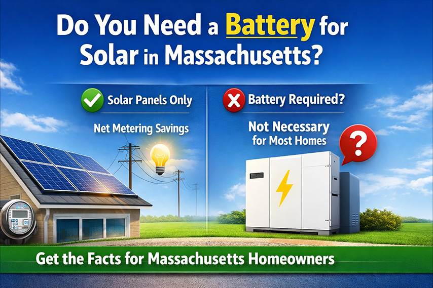 Do You Need a Battery for Solar in Massachusetts? (2026 Homeowner Guide)