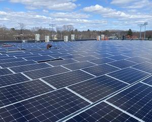 Commercial Solar Install in Newton, MA